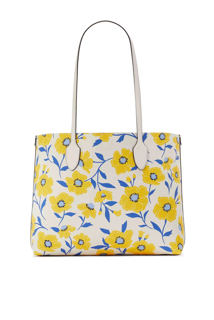 Knott Sunshine Floral Medium Crossbody Tote Bag